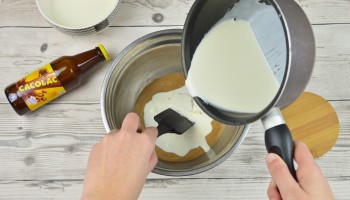 Tarte Praliné Chocolat Cacolac - Etape 1